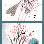 albero_dittico_china, ecoline, pastello e collage su carta*CelluloideOfficina dell'immagine*