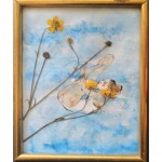 Acrobata acquatica con fiori gialli/collezione privata
